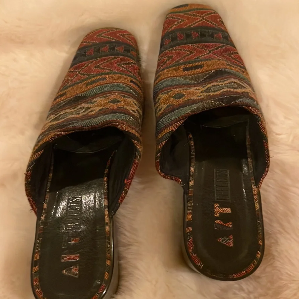 Colorful Patterned Mules - Picture 5 of 9